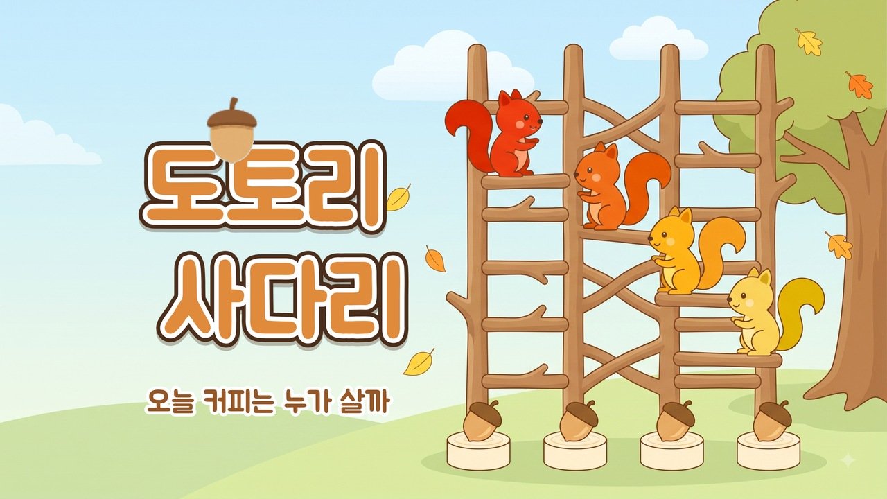 도토리 사다리 웹게임 화면